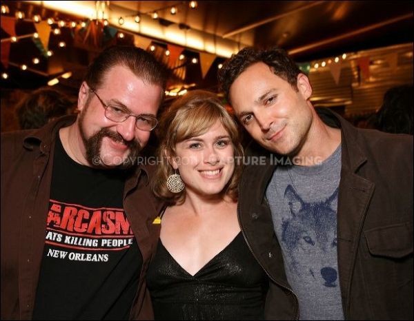 Cast members Lowell Bartholomee, Meg Sullivan and E. Jason Liebrecht Photo