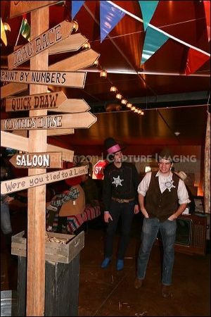 CULVER CITY, CA - OCTOBER 8: CTG concierge Adam Wright (L) and usher Stephen Lydic (R Photo