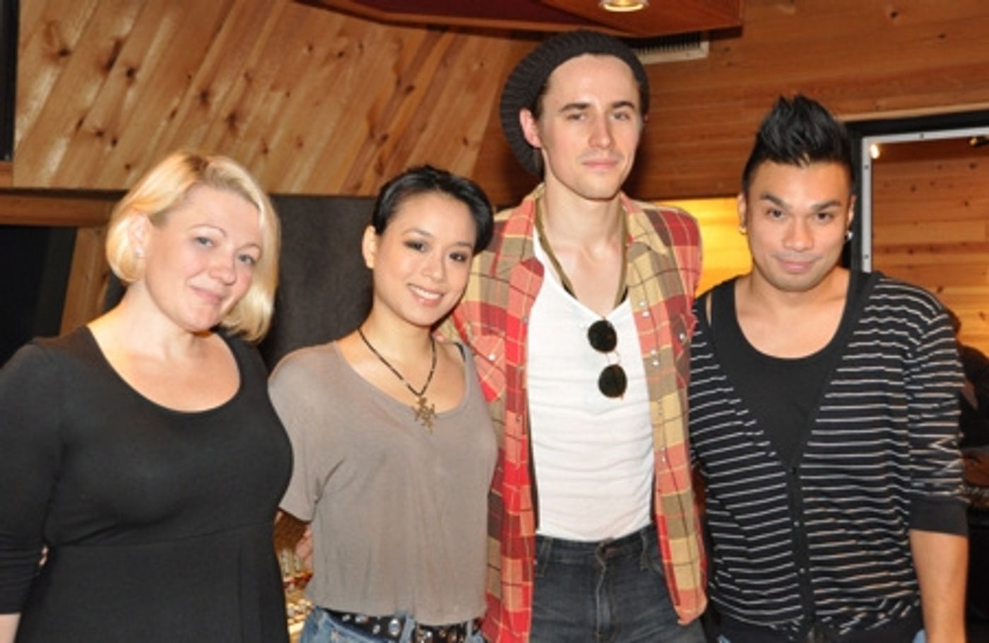 Photo Coverage: SPIDER-MAN's Reeve Carney, T.V. Carpio Sing For 'Carols for a Cure'  Image