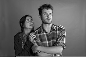L-R: Abby Apple Boes(Ma) and Benjamin Cowhick (Tom) Photo
