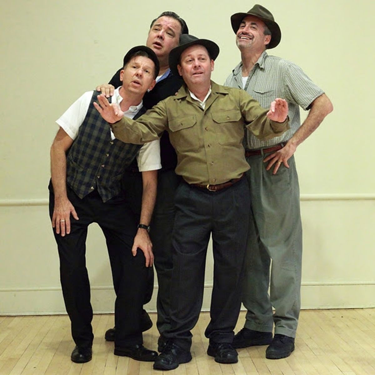 Charles Baran, Paul Malamphy, Michael Schilke and Mark Singer at 