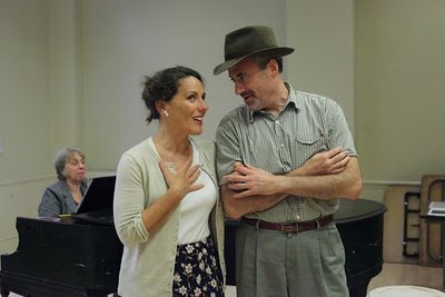 Darcy Dunn and Mark Singer; Music Director Mimi Stern-Wolfe at the piano Photo