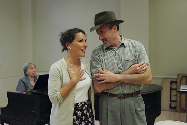 Darcy Dunn and Mark Singer; Music Director Mimi Stern-Wolfe at the piano Photo