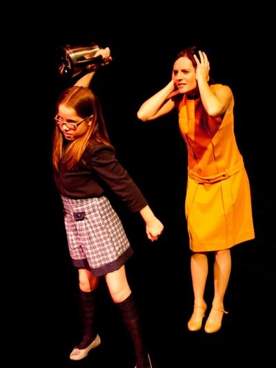 Elisabeth Sells as Gloria and Soleil Lean as Susy Hendrix Photo