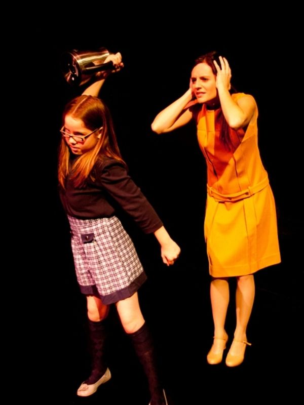 Elisabeth Sells as Gloria and Soleil Lean as Susy Hendrix Photo