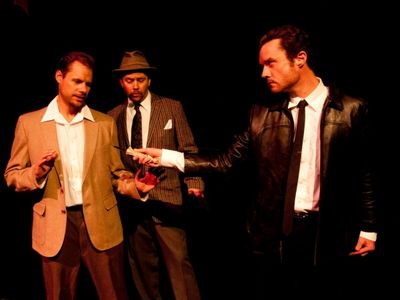 (L to R) Doug Tisdale as Mike, Scott Hogg as Carlino, and Chris Young as Roat Photo
