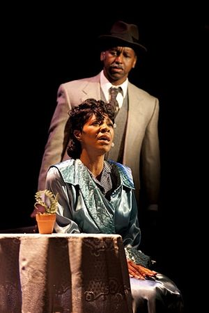 Nicole Powell and Albert Christmas Photo