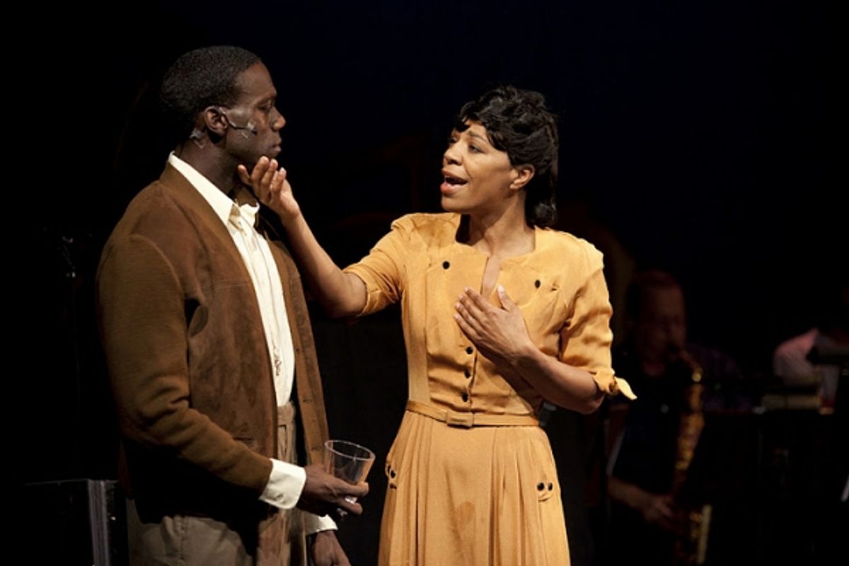 Rodrick Covington and Nicole Powell at CENTRAL AVENUE BREAKDOWN Plays NYMF!