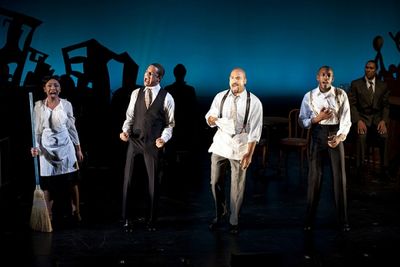 Jennie L. Harney, Thaddeus McCants, Josh Tower, and Britton Smith Photo