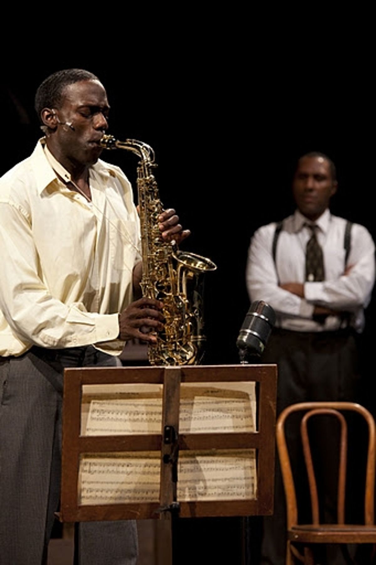 Rodrick Covington with Ken Robinson at CENTRAL AVENUE BREAKDOWN Plays NYMF!