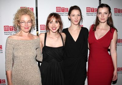 Amy Irving, Playwright Zoe Kazan, Jessica Collins, Betty Gilpin  Photo