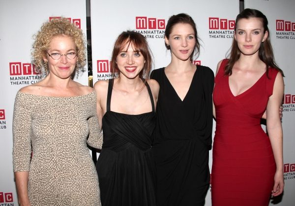 Amy Irving, Playwright Zoe Kazan, Jessica Collins, Betty Gilpin  Photo