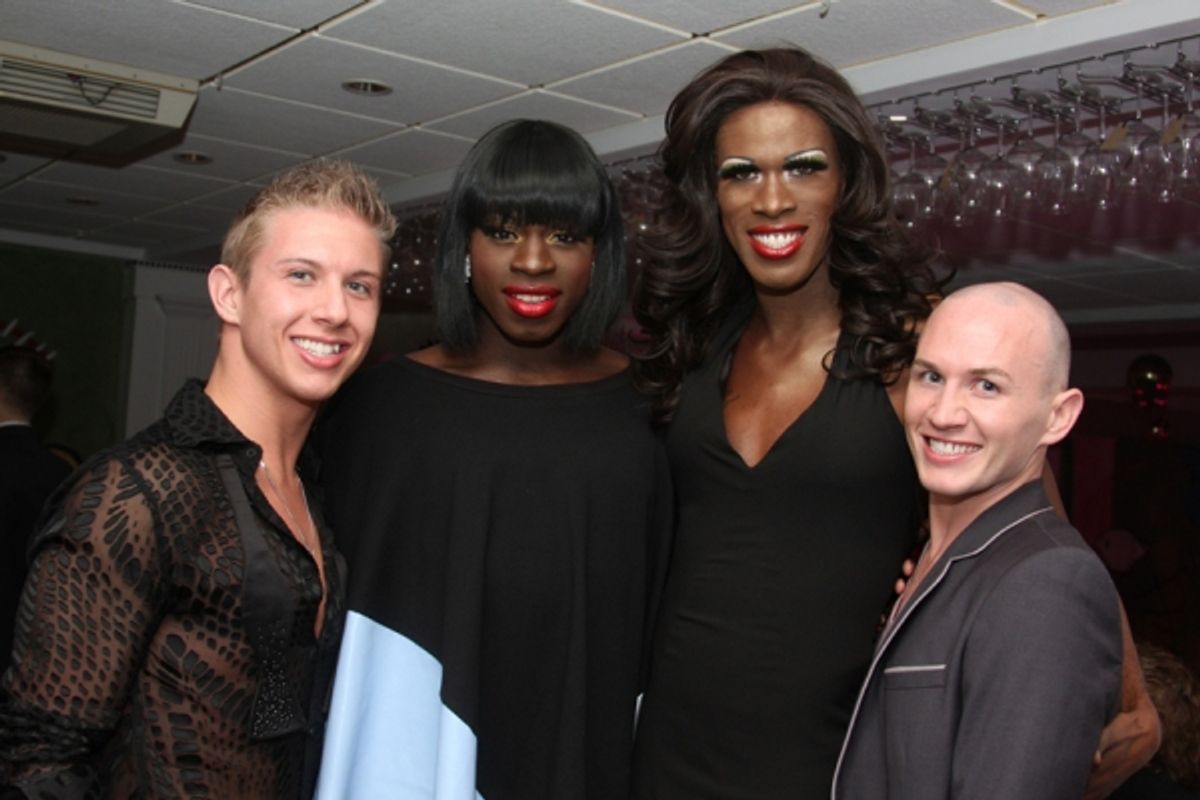  Matt Anctil (Angelique), Donald C. Shorter, Jr. (Chantal), Terry Lavell (Mercedes), Trevor Downey (Phaedra) at 