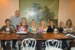 Sara Edwards, Kirsten Scott, Jenifer Foote, Amanda Kloots-Larsen, Mathew deGuzman, Pamela Otterson and Brittany Marcin with Stepen Bruce - Follies @ Serendipity - 10.12.11 @ BroadwayWorld Sara Edwards, Kirsten Scott, Jenifer Foote, Amanda Kloots-Larsen, Mathew deGuzman, Pa Photo