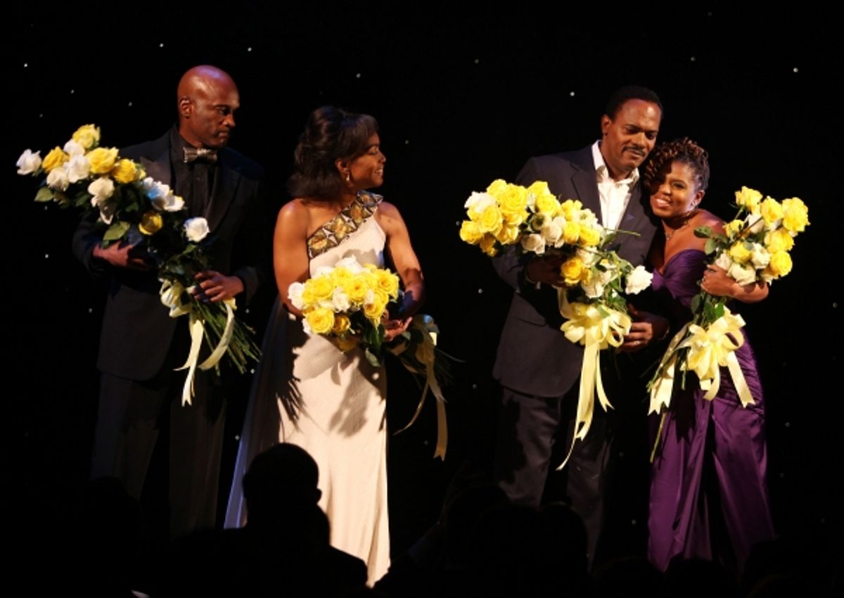Director Kenny Leon, Angela Bassett, Samuel L. Jackson & Playwright Katori Hall  at 