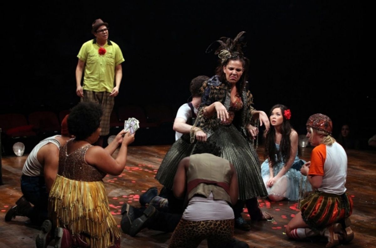 Lindsay Mendez (center) and Company at 