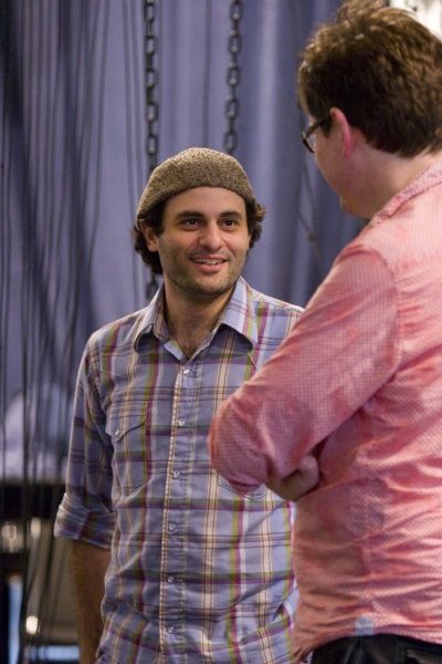 Arian Moayed and James Macdonald in rehearsal for King Lear, directed by James Macdon Photo