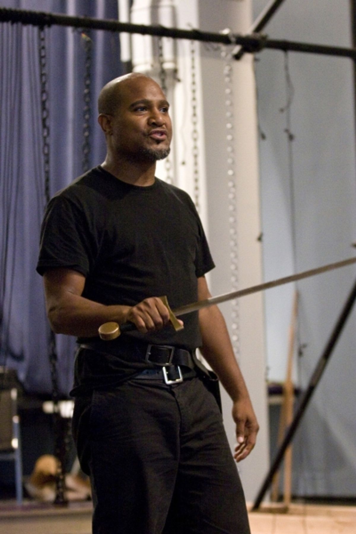 Seth Gilliam in rehearsal for King Lear, directed by James Macdonald, running at The Public Theater October 18-November 20. at 