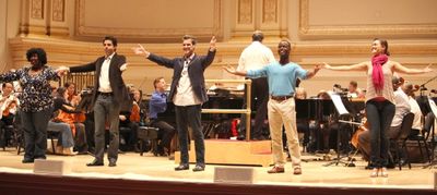 Natasha Yvette Williams, Tony Desare, Hugh Panaro, James T. Lane,  & Ashley Brown  Photo