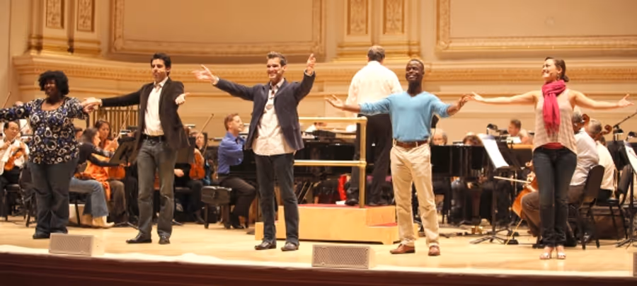 Exclusive Coverage: Rehearsal with IRVING BERLIN: RAGS TO RITZES Image