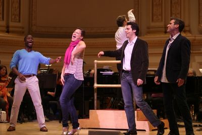 James T. Lane, Ashley Brown, Tony Desare & Hugh Panaro  Photo
