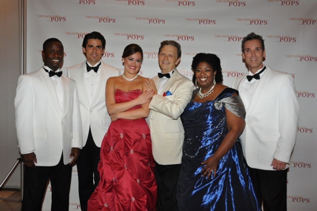 James T. Lane, Tony DeSare, Ashley Brown, Jack Early NaTasha Yvette Williams and Hugh Panaro at 