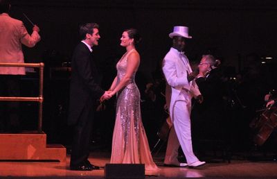 Hugh Panaro, Ashley Brown and James T. Lane Photo