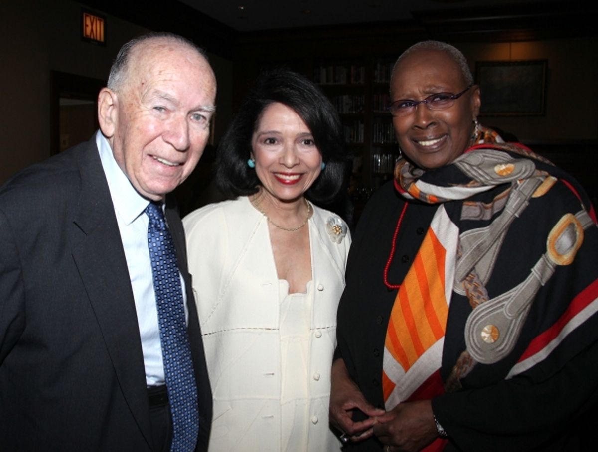 Marvin Leffler & Dr. Joyce F. Brown & Judith Jamison attending the 'Friends of Arts' Awards at the Princeton Club in New York City at 