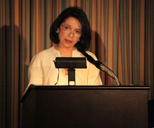 Dr. Joyce F. Brown attending the 'Friends of Arts' Awards at the Princeton Club in Ne Photo