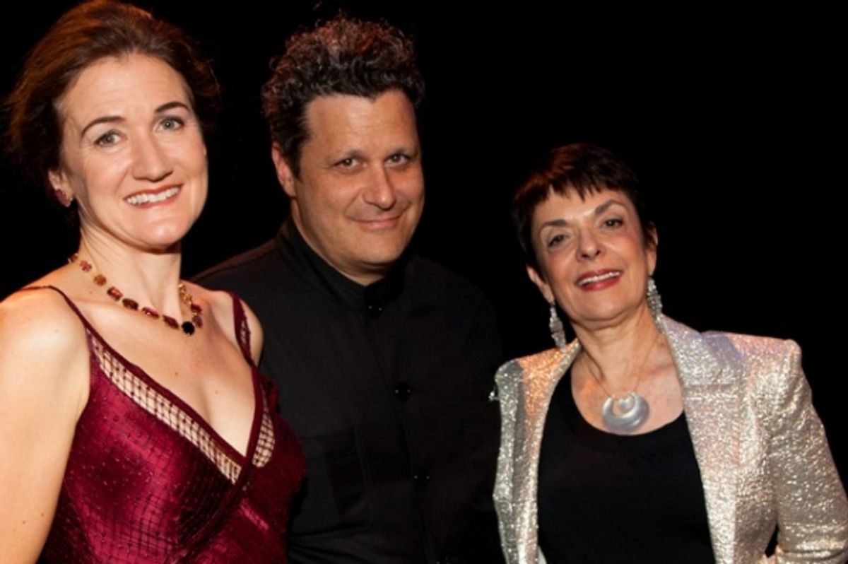 Cheryl Henson, Isaac Mizrahi & Cora Cahan at 