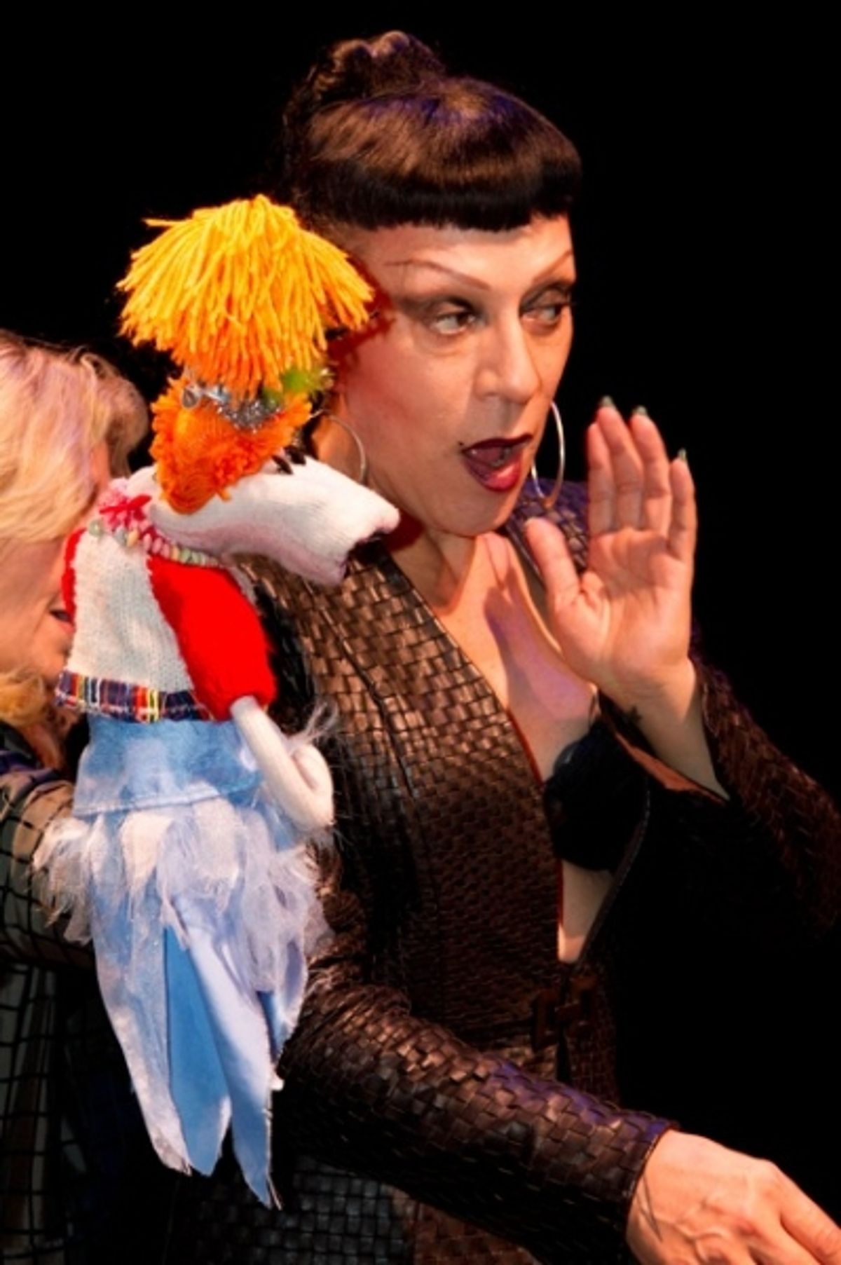 Leslie Carrara-Rudolph with Lolly and Joey Arias at 