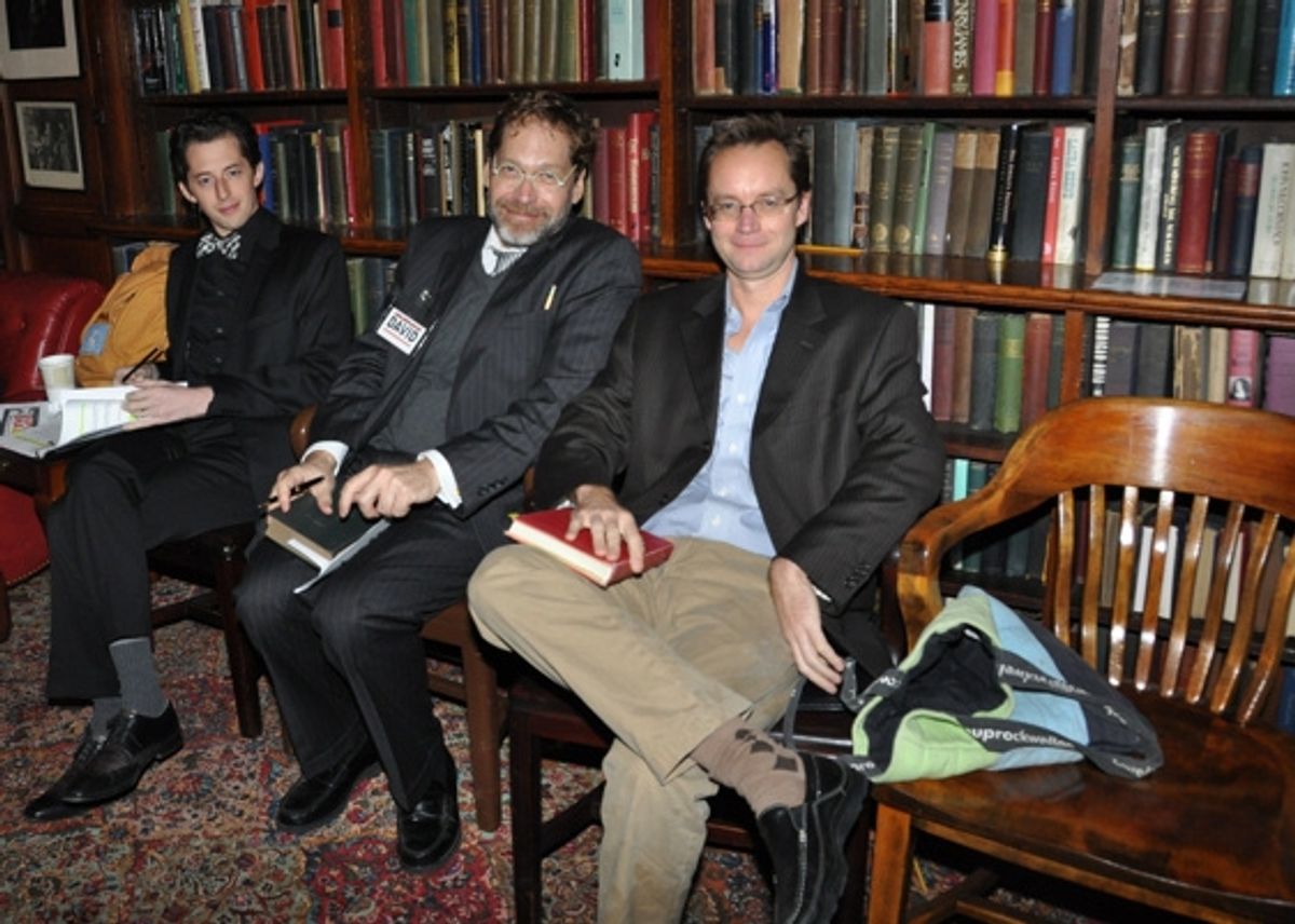 Josh Grisetti, David Staller and Michael Riedel at 