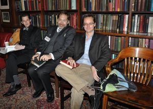 Josh Grisetti, David Staller and Michael Riedel Photo