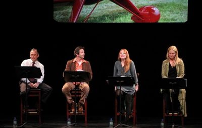David Aaron Baker, Dan Futterman, Lauren Ambrose, Joan Allen Photo