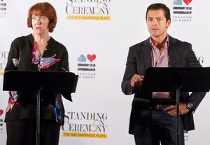 Harriet Harris and Mark Consuelos @ BroadwayWorld Harriet Harris and Mark Consuelos Photo