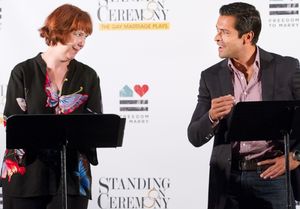 Harriet Harris and Mark Consuelos @ BroadwayWorld Harriet Harris and Mark Consuelos Photo