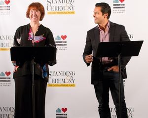 Harriet Harris and Mark Consuelos @ BroadwayWorld Harriet Harris and Mark Consuelos Photo