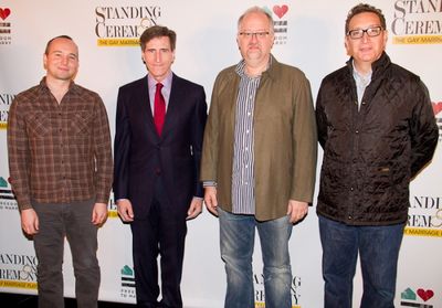 Jordan Harrison, Paul Rudnick, Doug Wright, and Moises Kaufman Photo