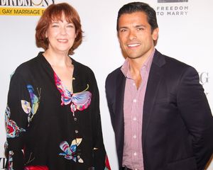 Harriet Harris and Mark Consuelos @ BroadwayWorld Harriet Harris and Mark Consuelos Photo