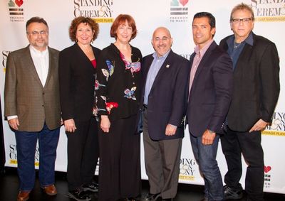 Richard Frankel, Joan Stein, Harriet Harris, Evan Wolfson, and Mark Consuelos Photo