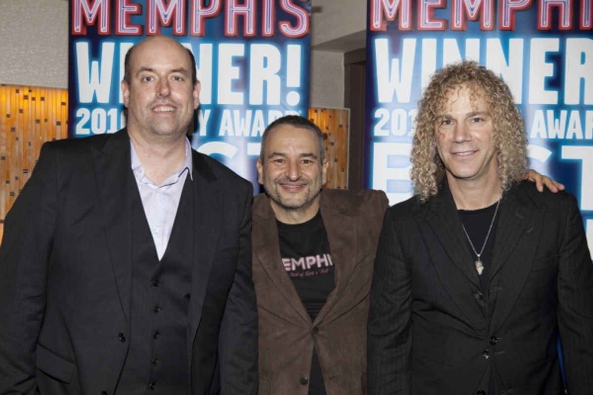 Christopher Ashley, Joe DiPietro and David Bryan at 