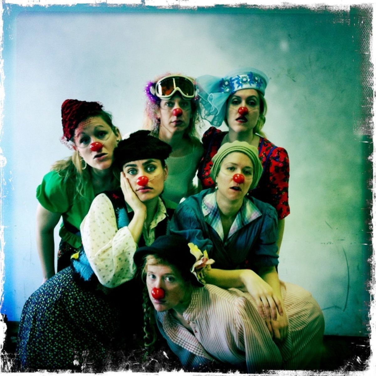 Members of Clowns Ex MachinaÃ¢â‚¬â„¢s all-woman clown troupe at 