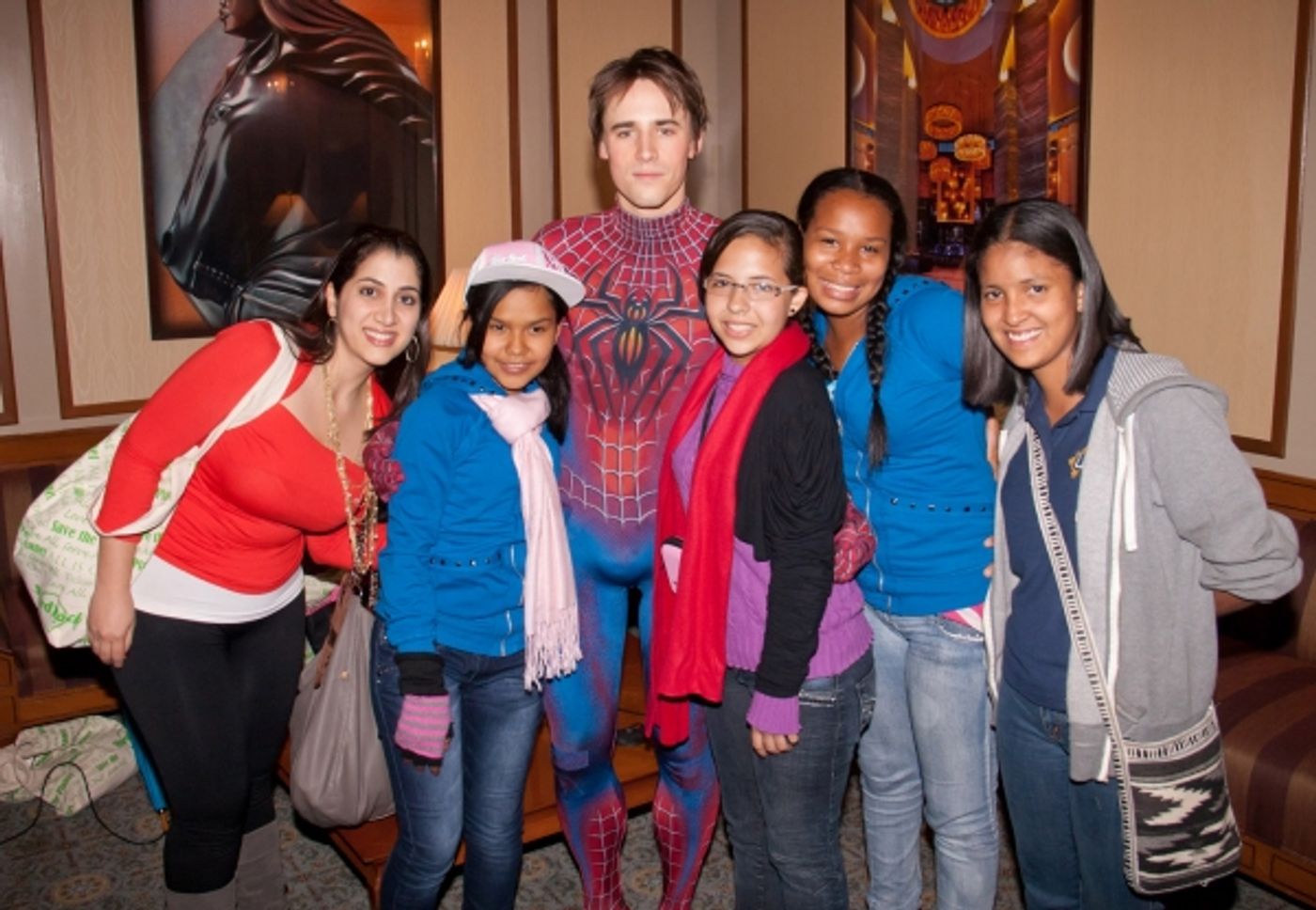 Photo Flash: Mike Myers & Latin American Orphans Visit SPIDER-MAN Photo Flash: Mike Myers & Latin American Orphans Visit SPIDER-MAN Image