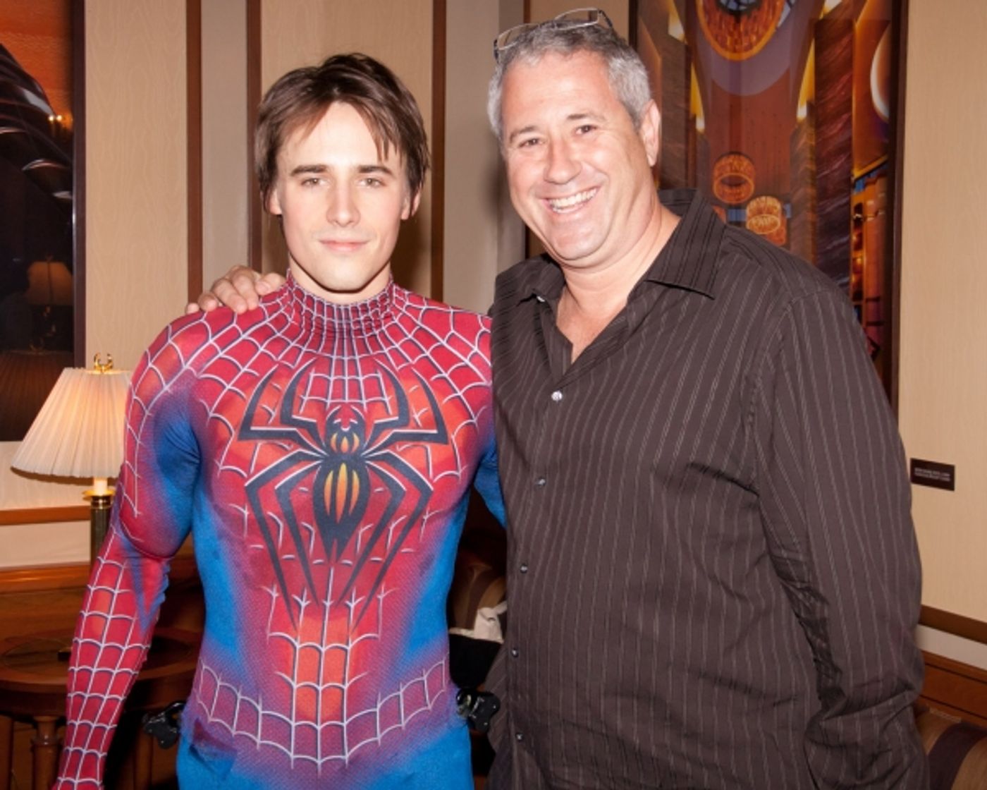 Photo Flash: Mike Myers & Latin American Orphans Visit SPIDER-MAN  Image