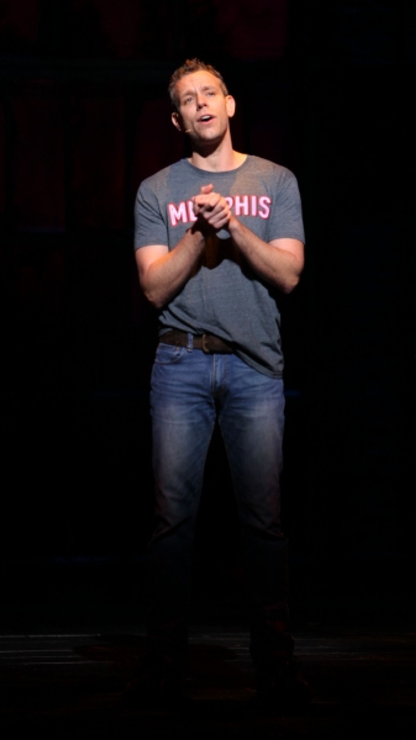 Photo Coverage: First Look at Adam Pascal as MEMPHIS' Huey Calhoun!  Image