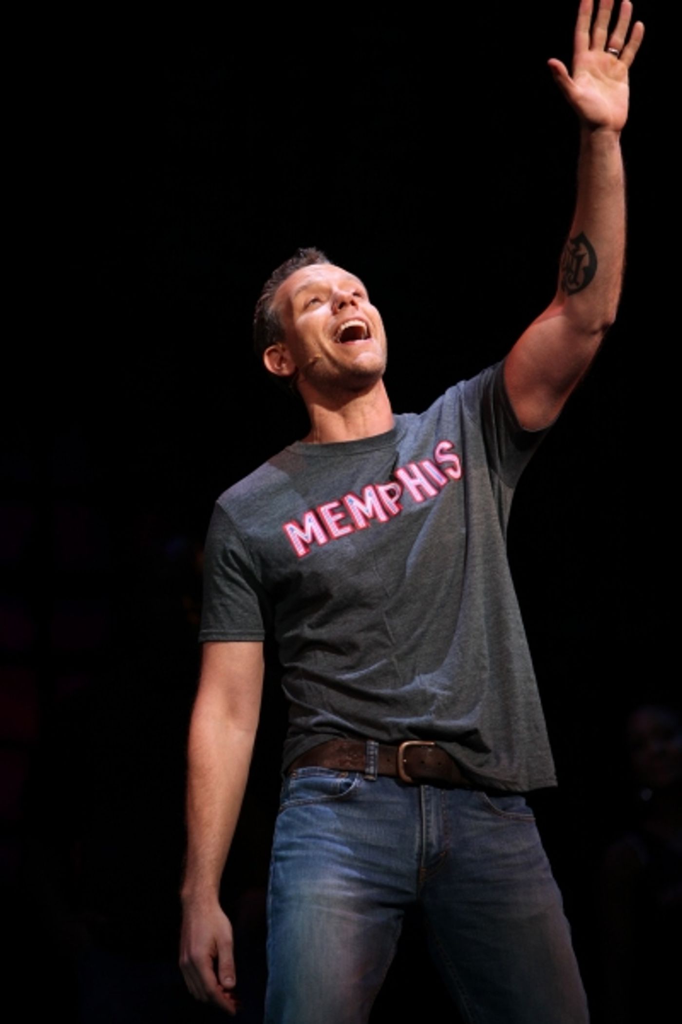Photo Coverage: First Look at Adam Pascal as MEMPHIS' Huey Calhoun!  Image