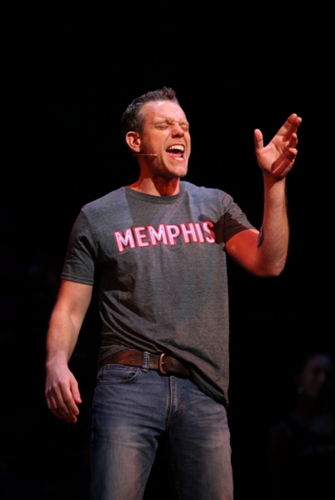 Photo Coverage: First Look at Adam Pascal as MEMPHIS' Huey Calhoun!  Image