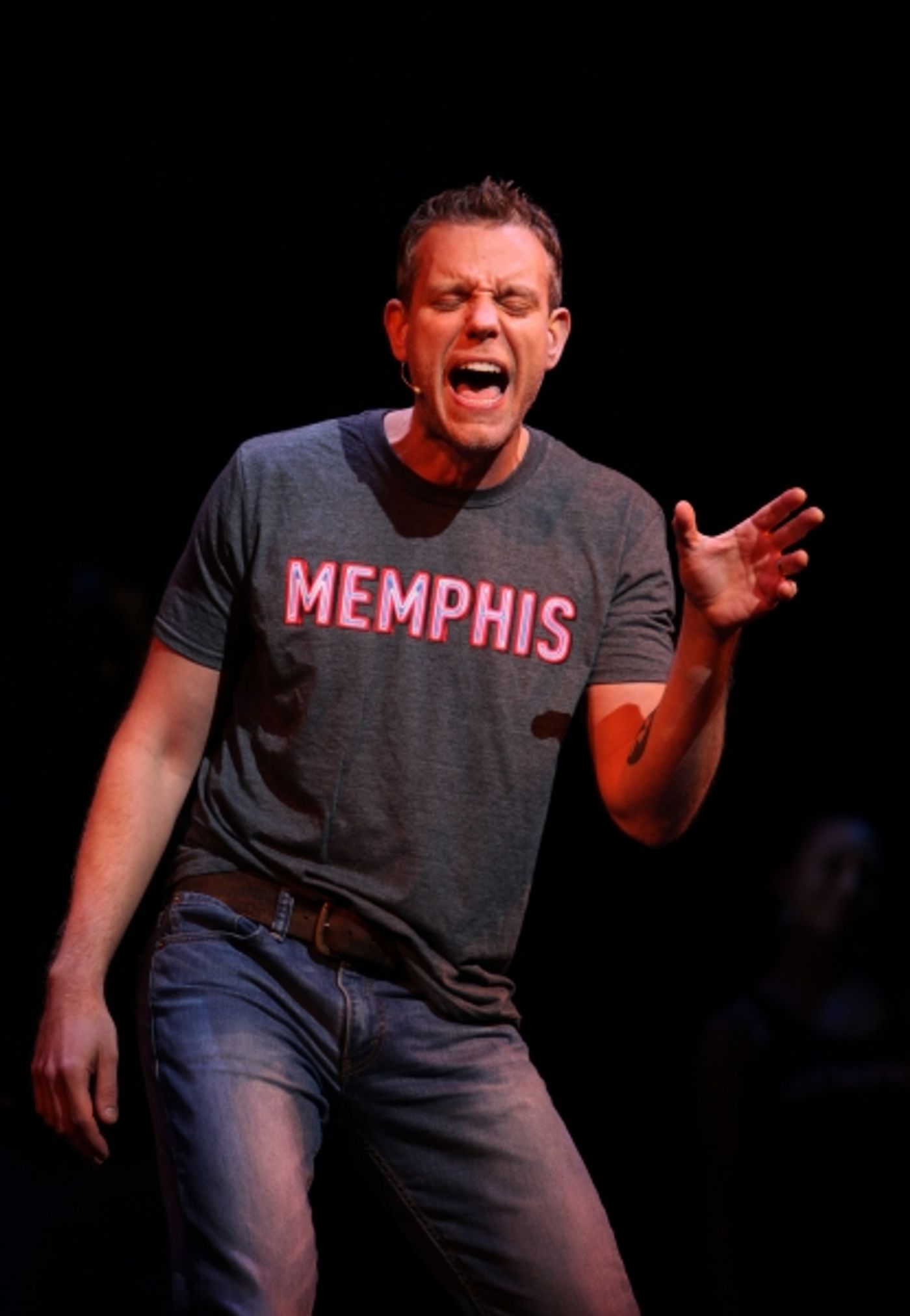 Photo Coverage: First Look at Adam Pascal as MEMPHIS' Huey Calhoun!  Image