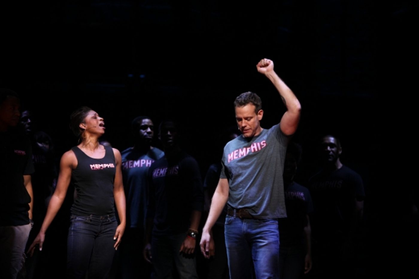 Photo Coverage: First Look at Adam Pascal as MEMPHIS' Huey Calhoun!  Image