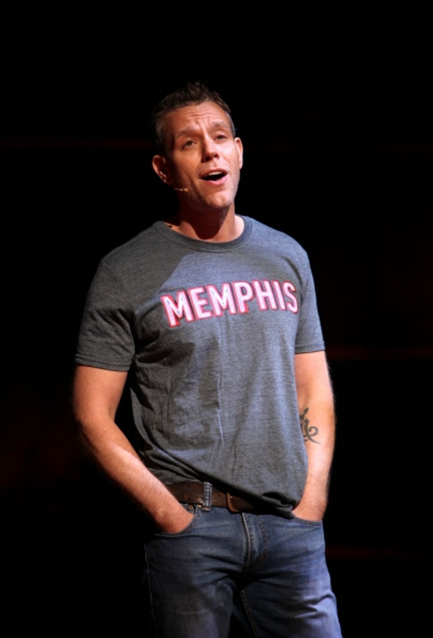 Photo Coverage: First Look at Adam Pascal as MEMPHIS' Huey Calhoun!  Image